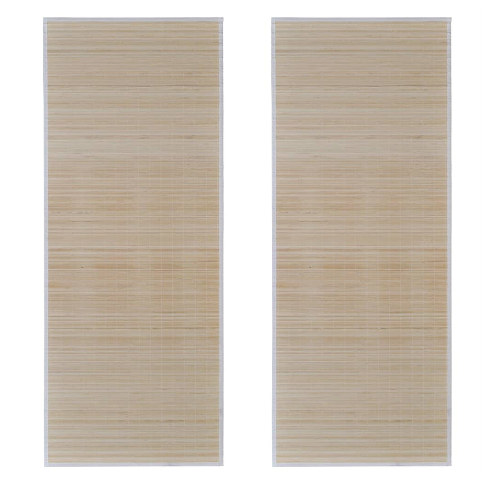 Rectangular Natural Bamboo Rugs 2 pcs vidaXL 120x180 cm by vidaXL