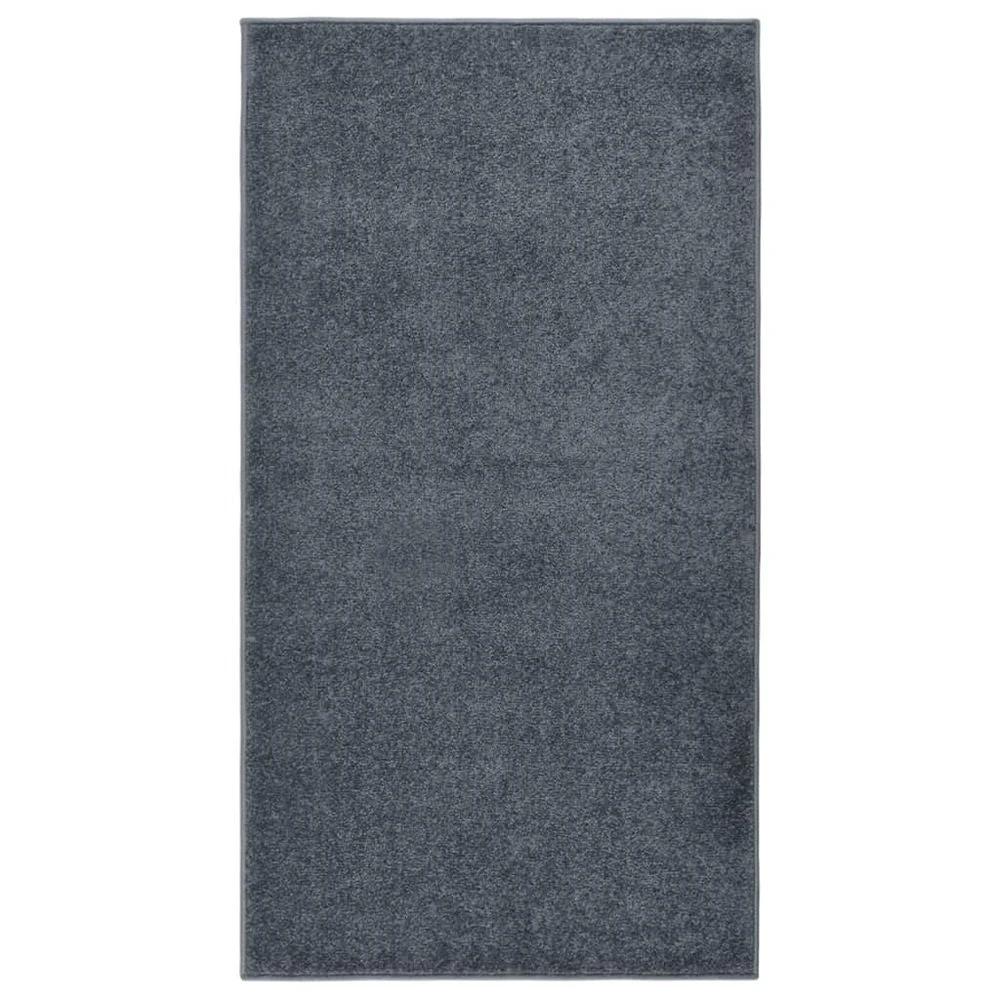 vidaXL Rug Short Pile 80x150 cm Anthracite by vidaXL