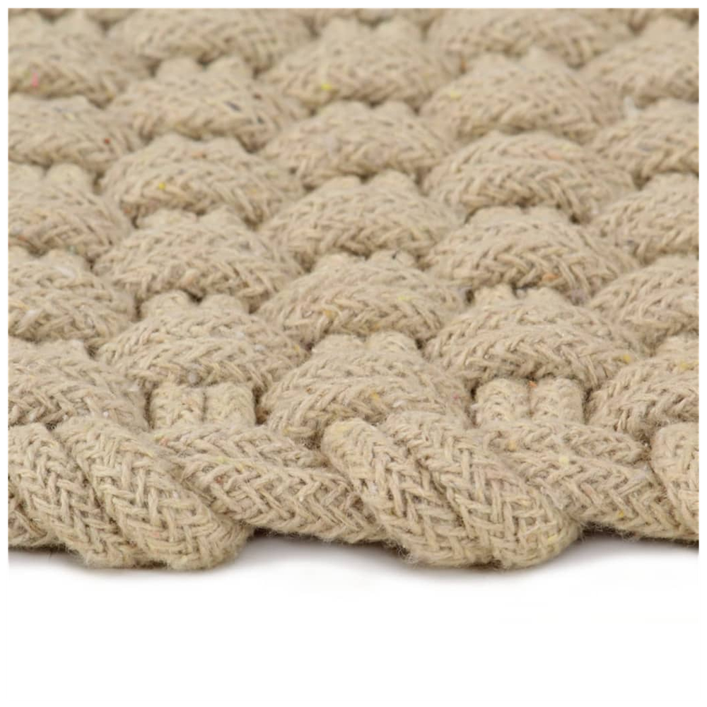 vidaXL Rug Rectangular Natural 80x160 cm vidaXL Cotton by vidaXL
