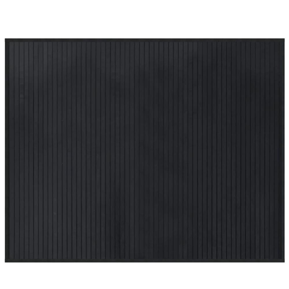 Rug Rectangular Black80x100 cm vidaXL Bamboo by vidaXL