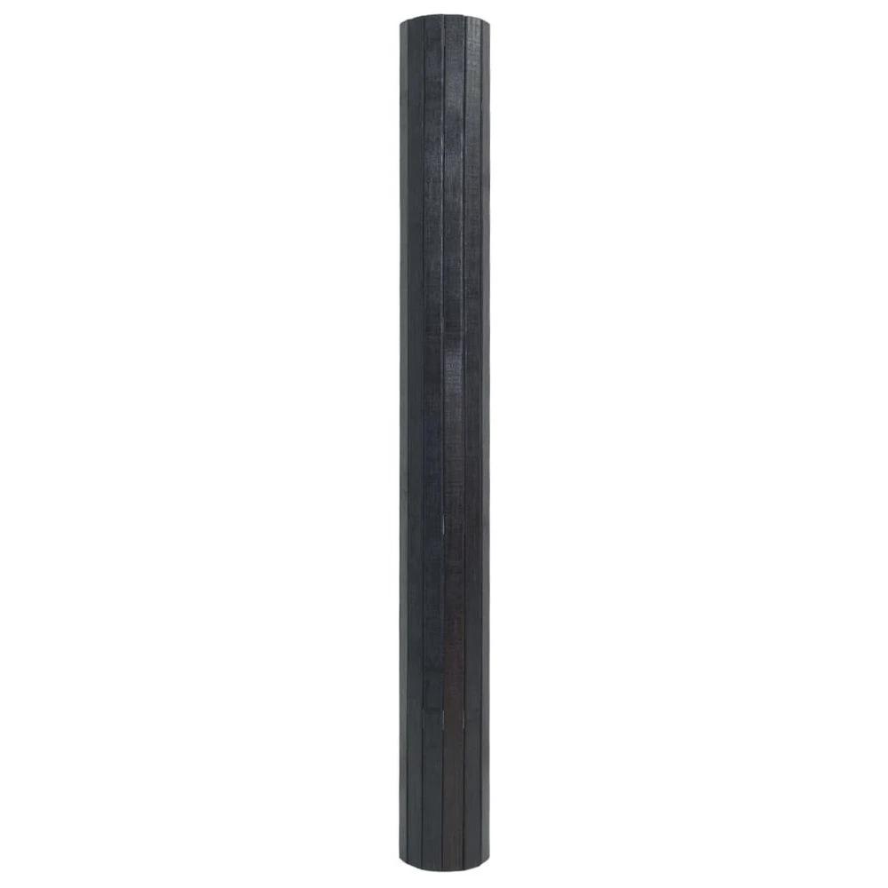 vidaXL Rug Rectangular Grey 70x100 cm vidaXL Bamboo - Uncategorized Rug