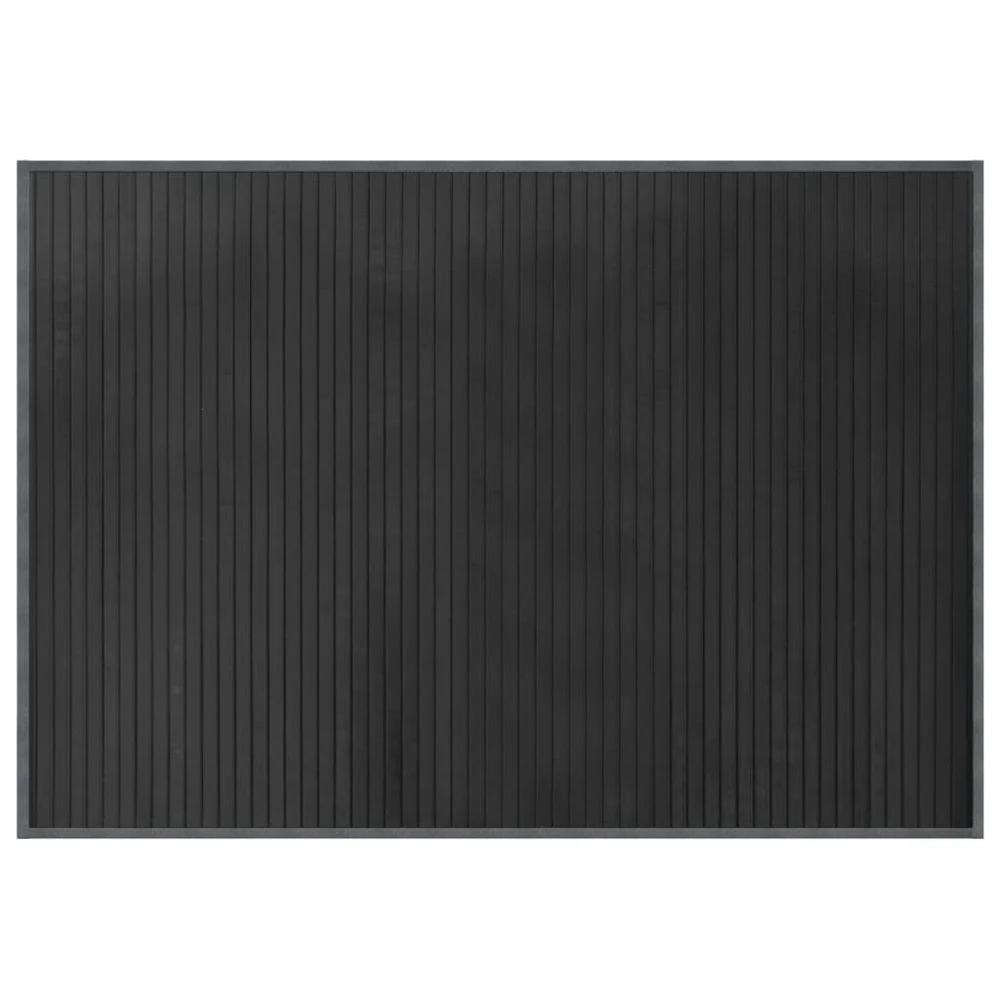vidaXL Rug Rectangular Grey70x100 cm vidaXL Bamboo - Rug
