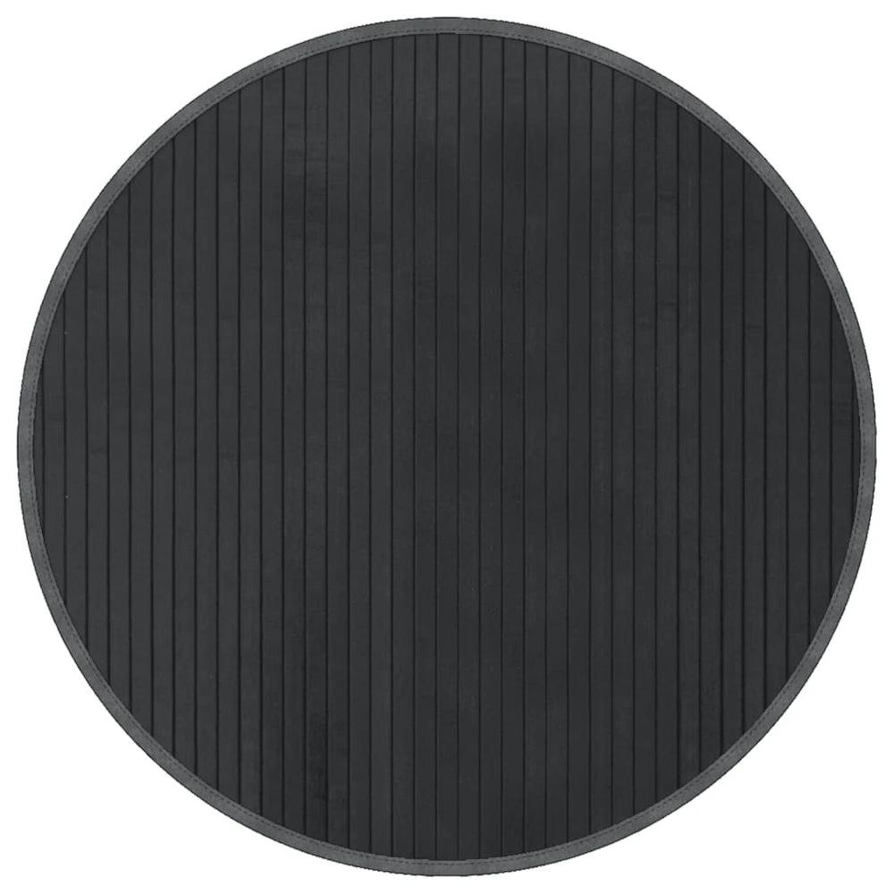 vidaXL Rug Round Grey60 cm Bamboo by vidaXL