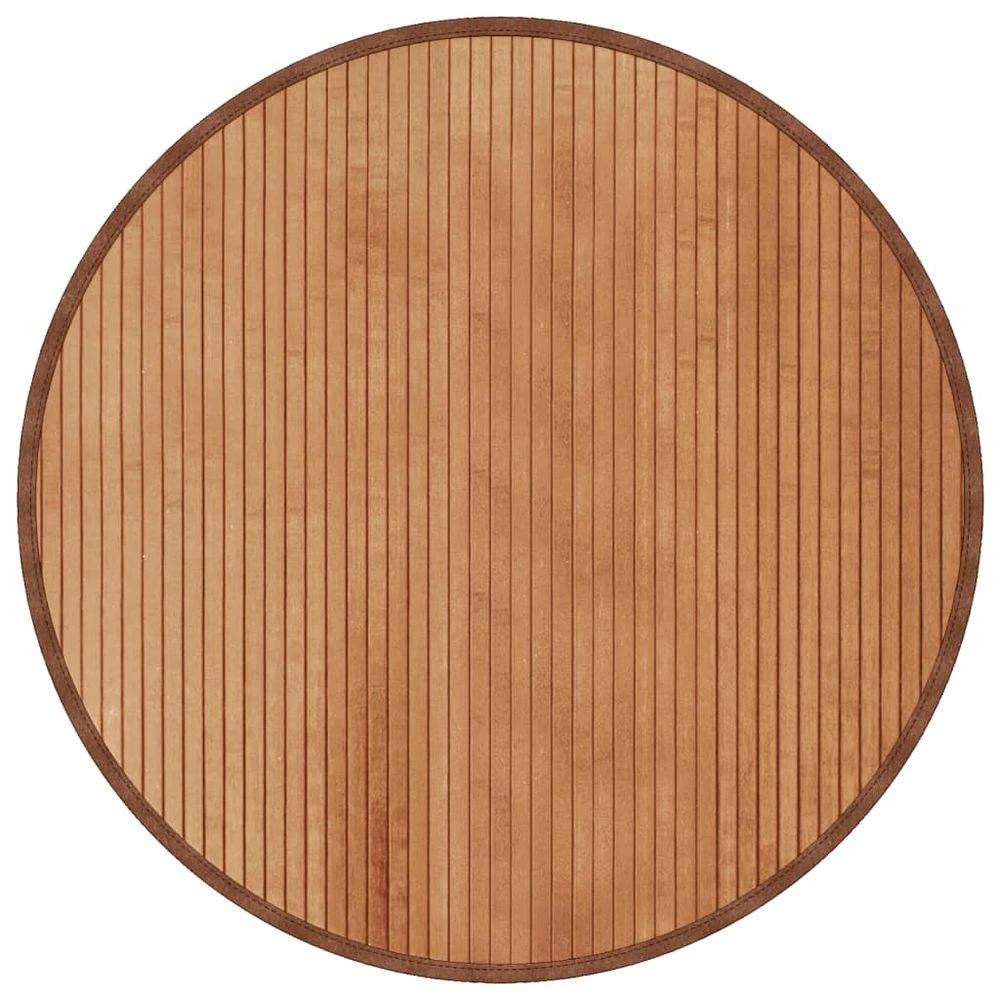 vidaXL Rug Round Natural80 cm Bamboo by vidaXL