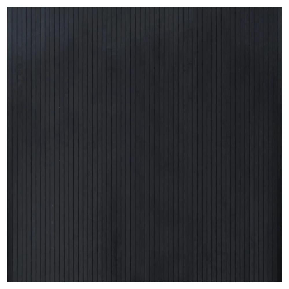 vidaXL Rug Square Black 100x100 cm Bamboo - Rug