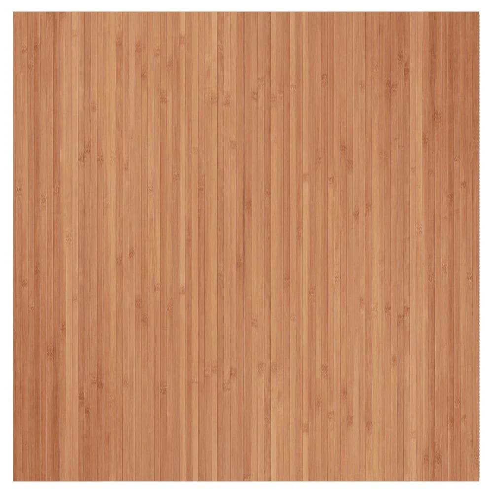 vidaXL Rug Square Nature 100x100 cm Bamboo - Rug