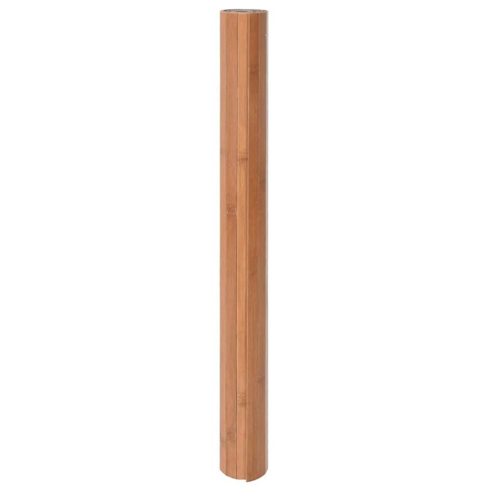 vidaXL Rug Square Nature 100x100 cm Bamboo - Rug