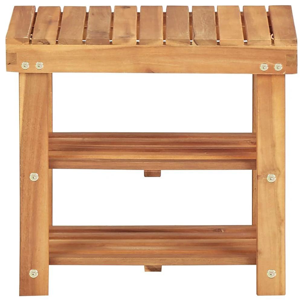 vidaXL Shoe Rack 50x32x45 cm Solid Acacia Wood by vidaXL