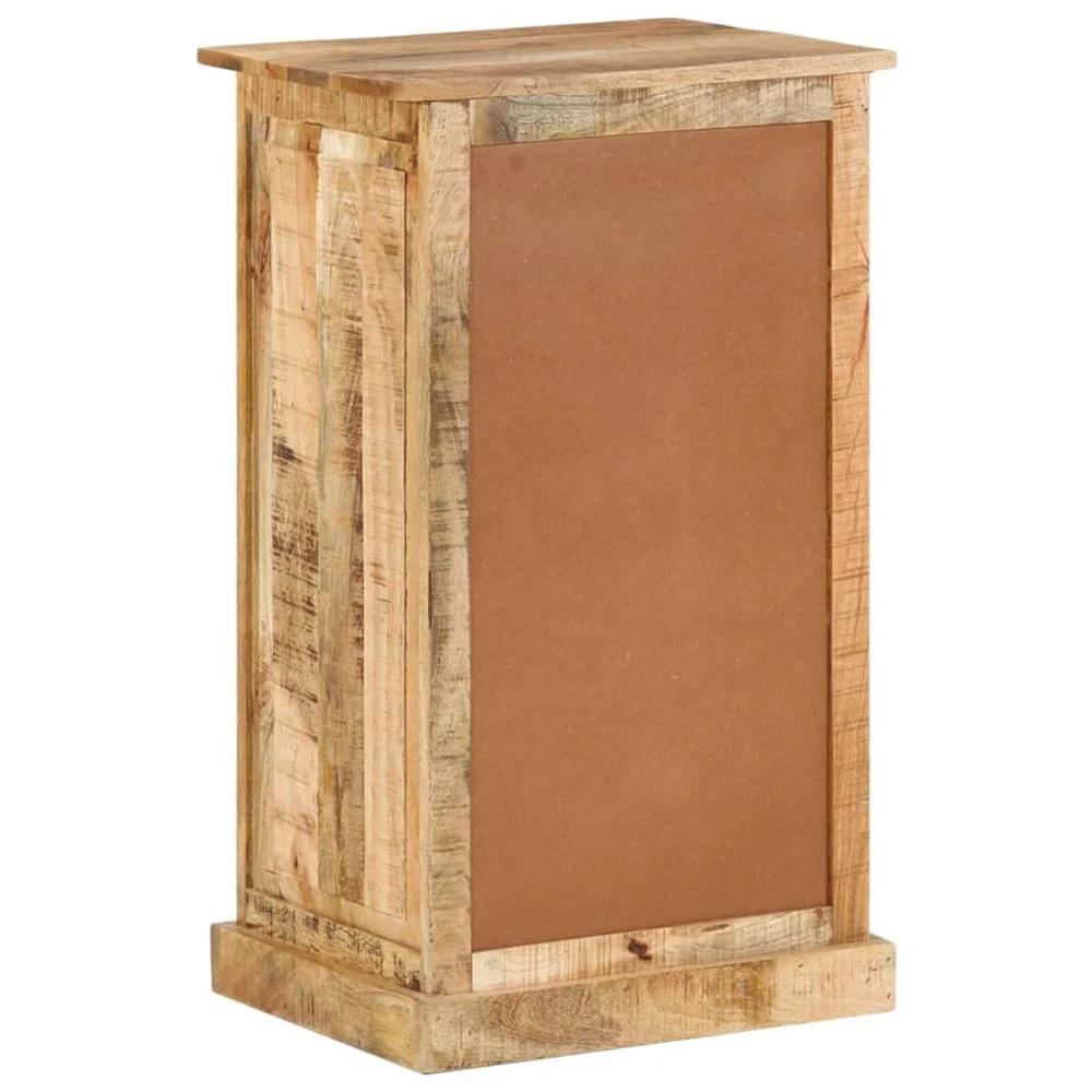 4-Layer vidaXL Shoe Cabinet with Drawer Solid Rough Mango Wood by vidaXL
