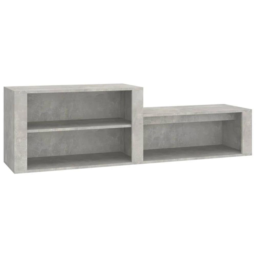 Shoe Cabinet Concrete Grey vidaXL 150x35x45 cm Engineered Wood by vidaXL