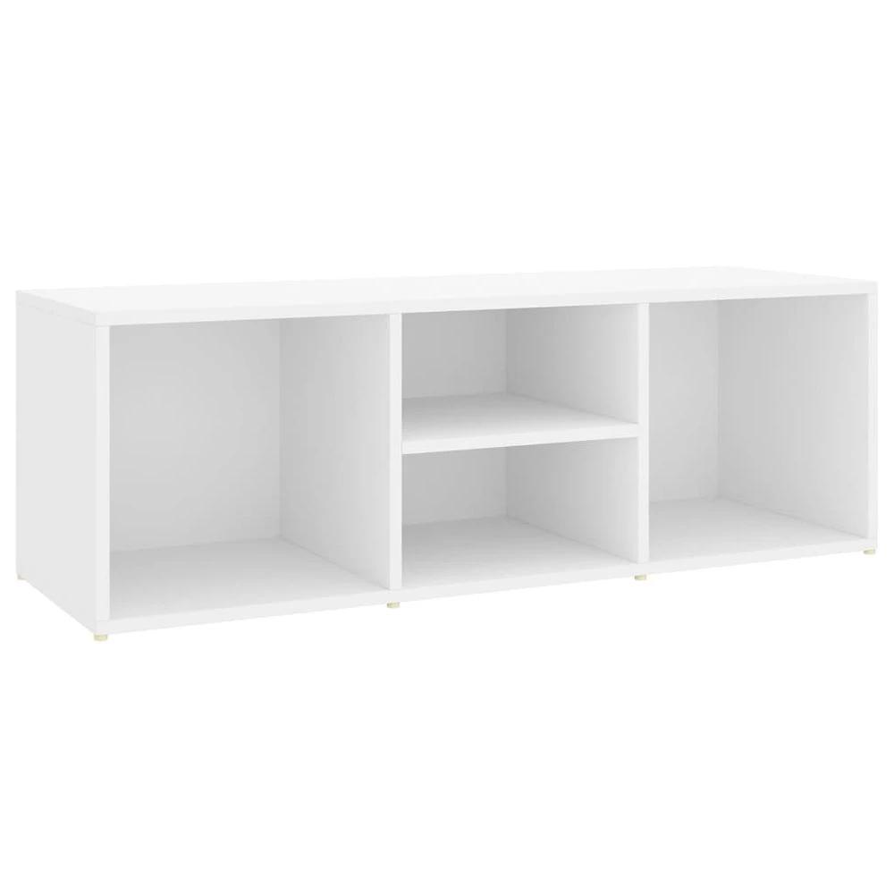 vidaXL vidaXL Shoe Storage Bench White 105x35x35 cm Engineered Wood - Uncategorized Shoe Storage