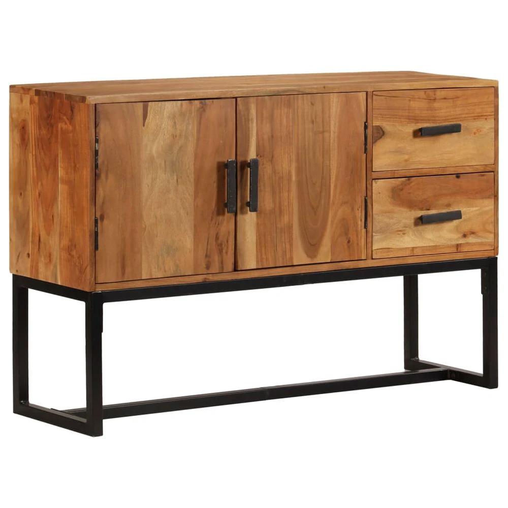 Sideboard Brown 110x30x70 cm vidaXL Solid Wood Acacia by vidaXL