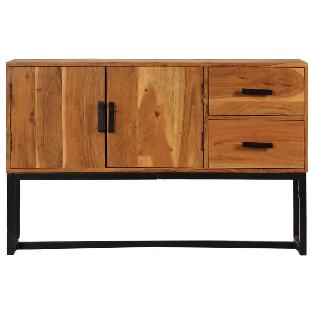 Sideboard Brown 110x30x70 cm vidaXL Solid Wood Acacia by vidaXL