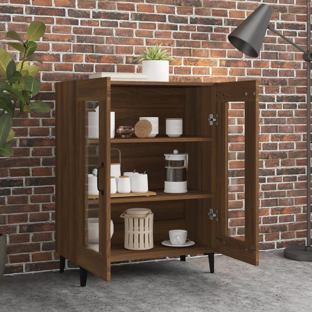 Sideboard Brown Oak 69.5x34x90 cm vidaXL Engineered Wood by vidaXL