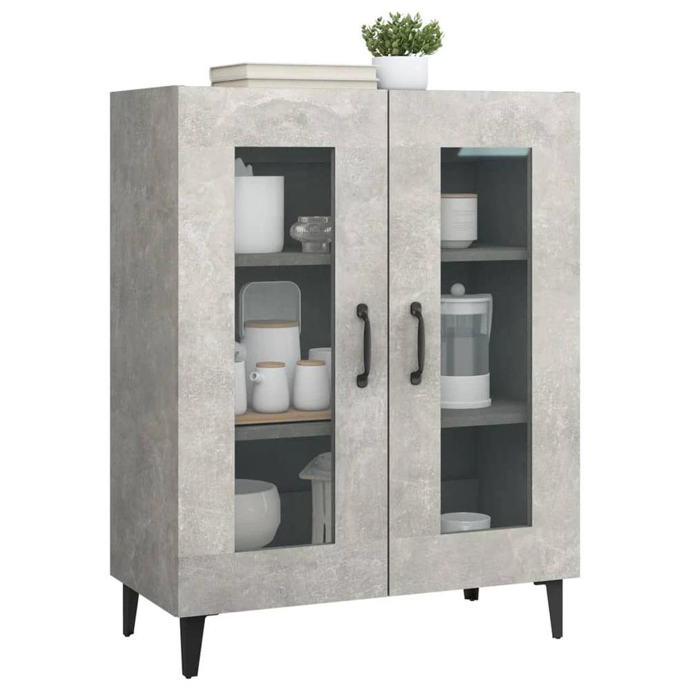 Sideboard Concrete Grey 69.5x34x90 cm vidaXL Engineered Wood by vidaXL