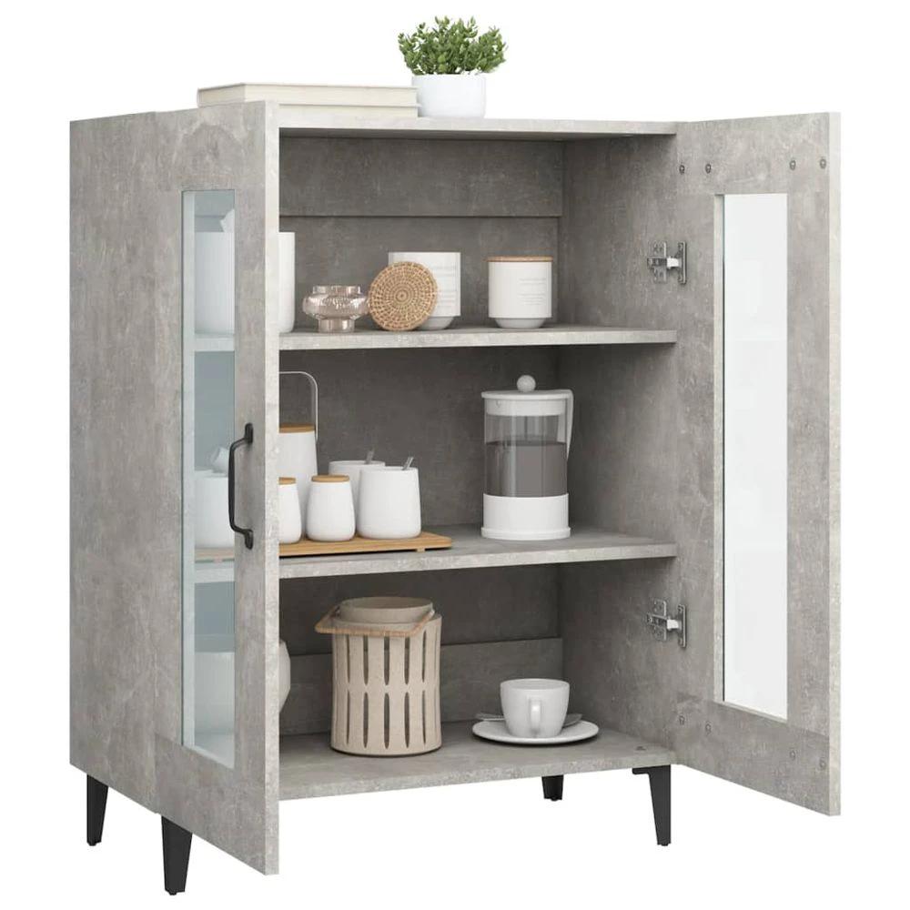 Sideboard Concrete Grey 69.5x34x90 cm vidaXL Engineered Wood by vidaXL