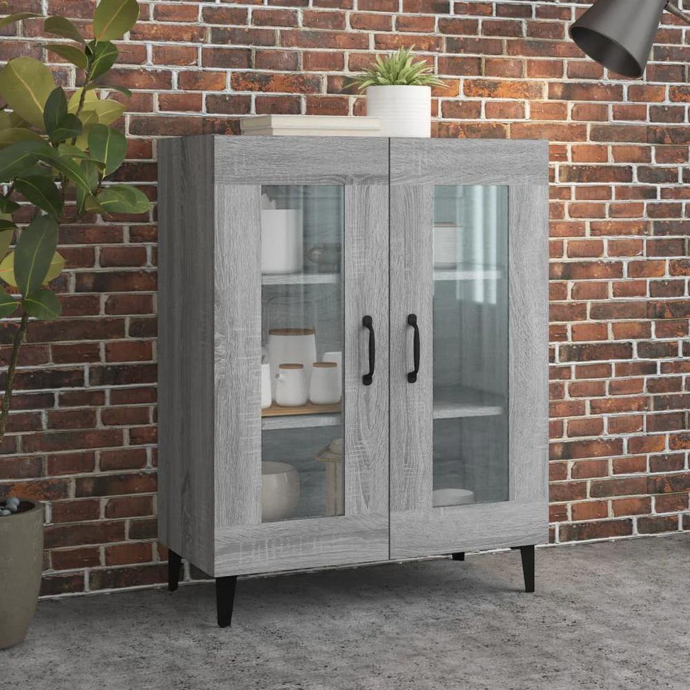 Sideboard Grey Sonoma 69.5x34x90 cm vidaXL Engineered Wood by vidaXL