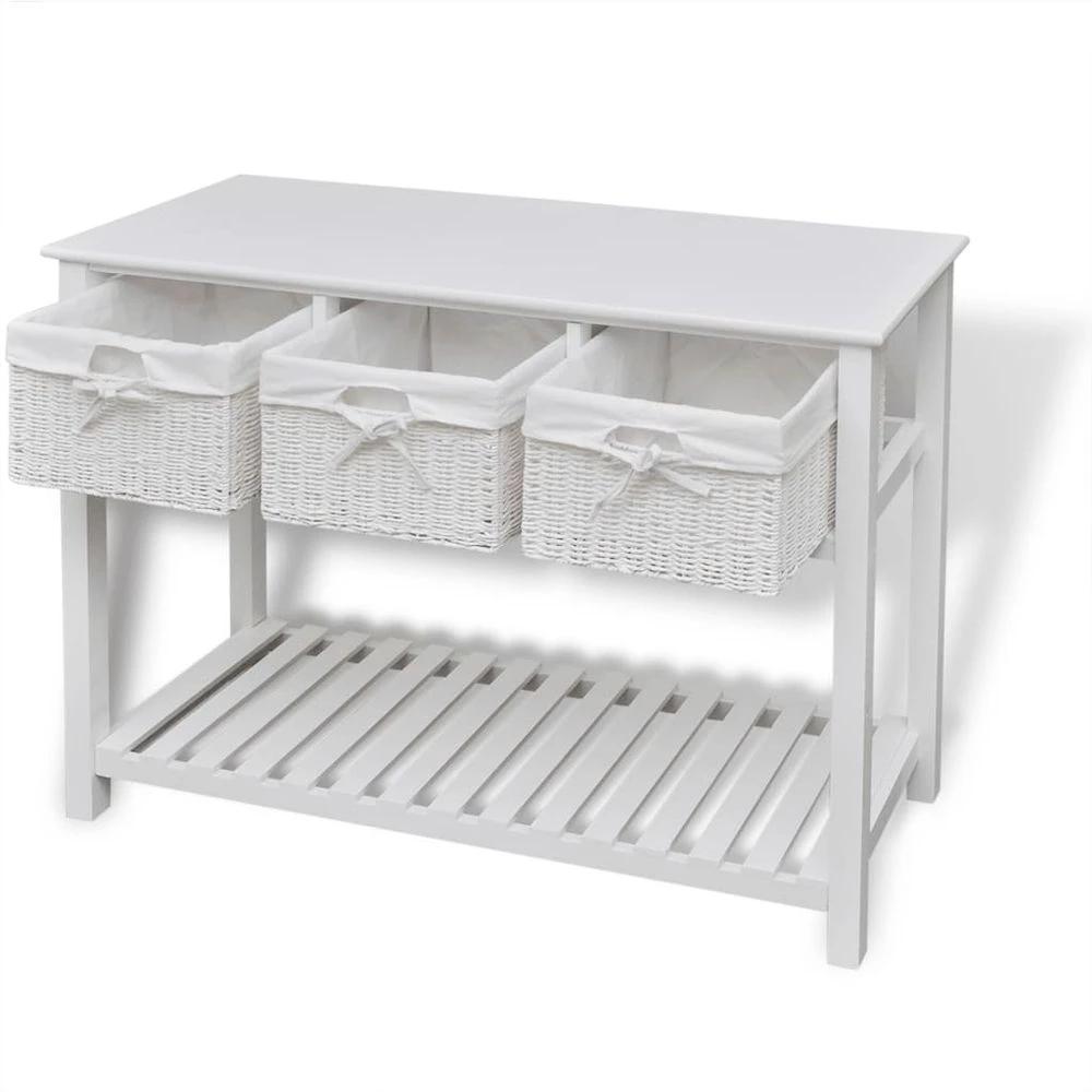 Storage Sideboard White vidaXL Home Decor by vidaXL