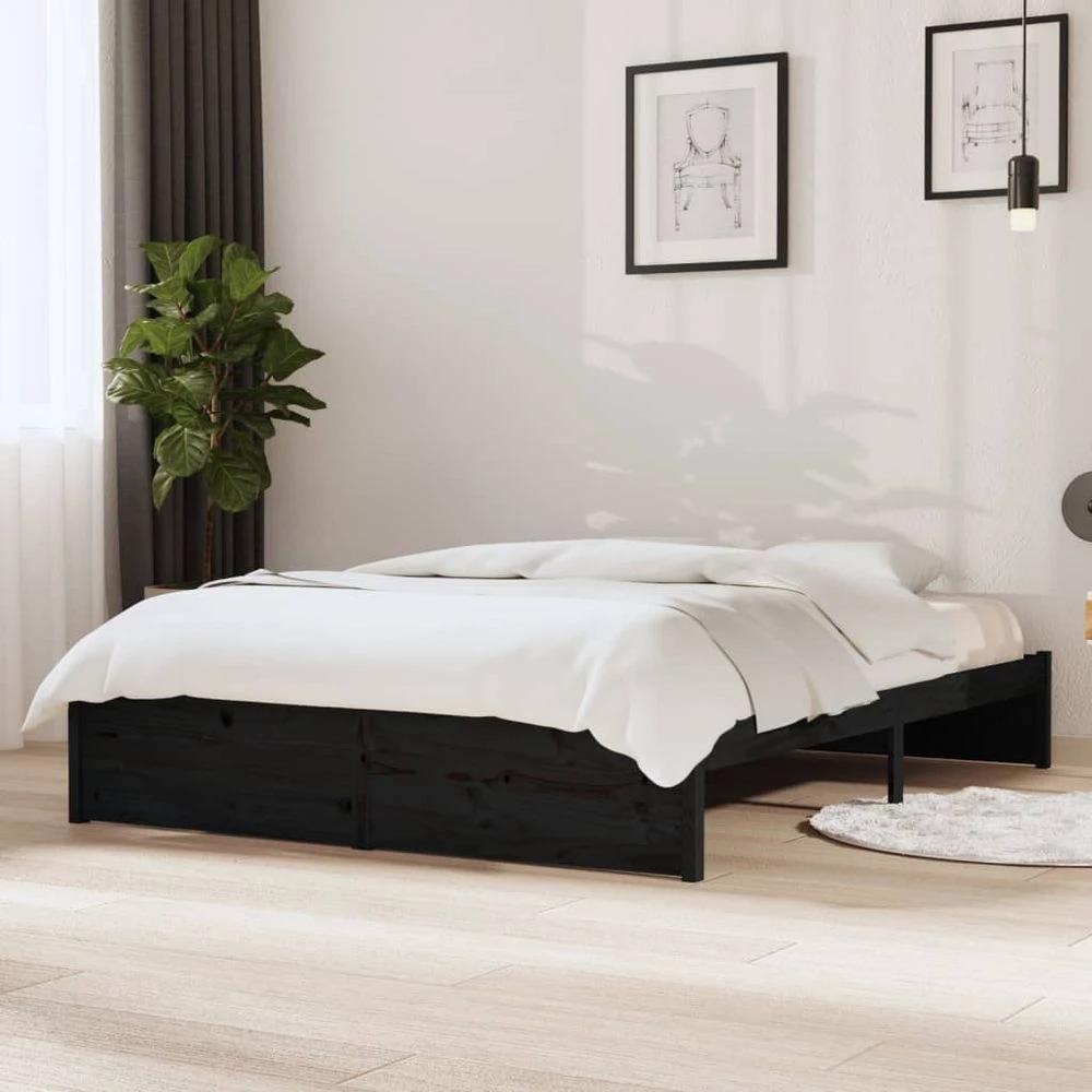 vidaXL Bed Frame Solid Wood vidaXL 75x190 cm Small Single - Uncategorized Single Bed