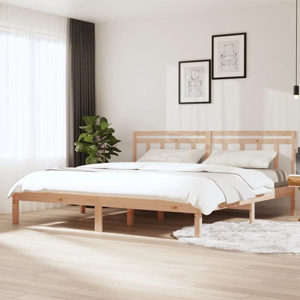 Bed Frame 75x190 cm Small vidaXL Single Solid Wood by vidaXL