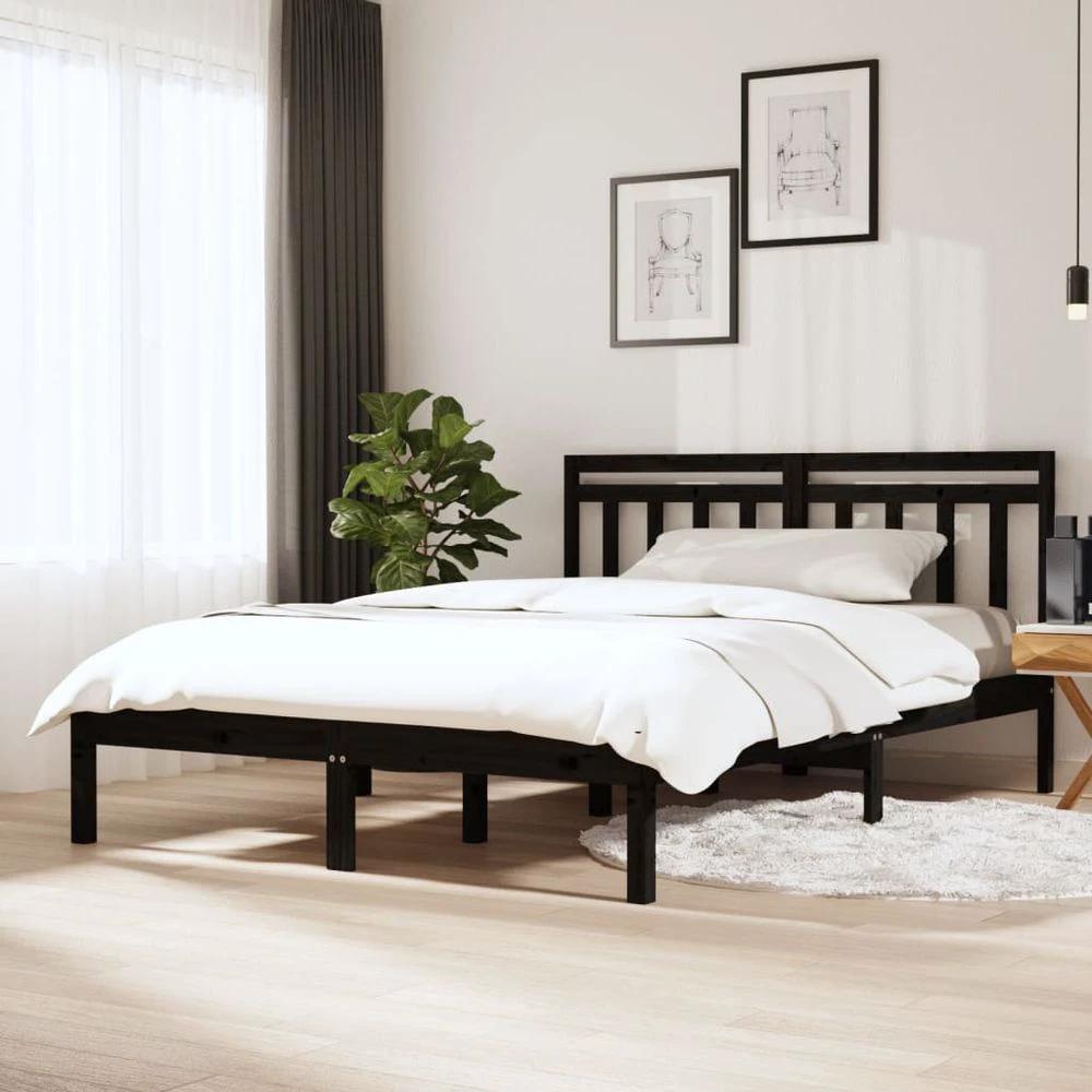 Bed Frame 75x190 cm Small vidaXL Single Solid Wood by vidaXL