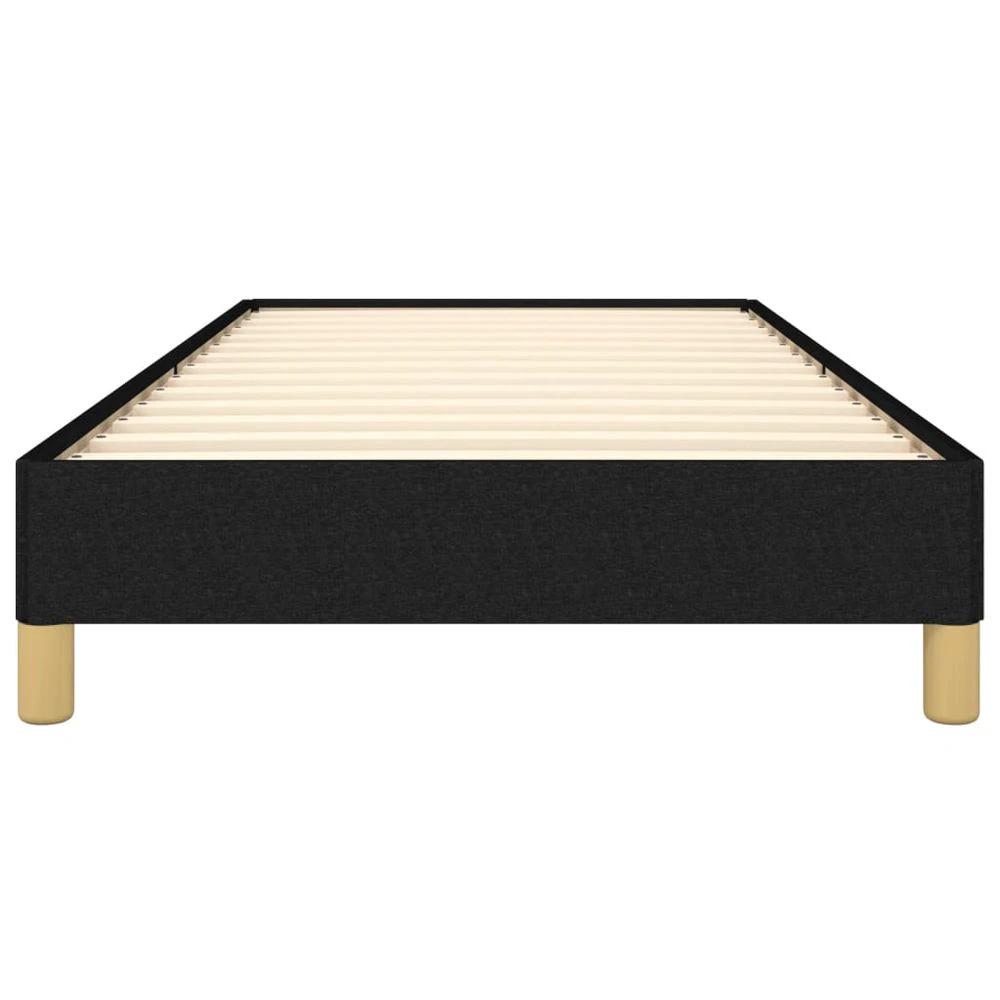 Bed Frame Black 90x190 cm vidaXL Single Fabric by vidaXL