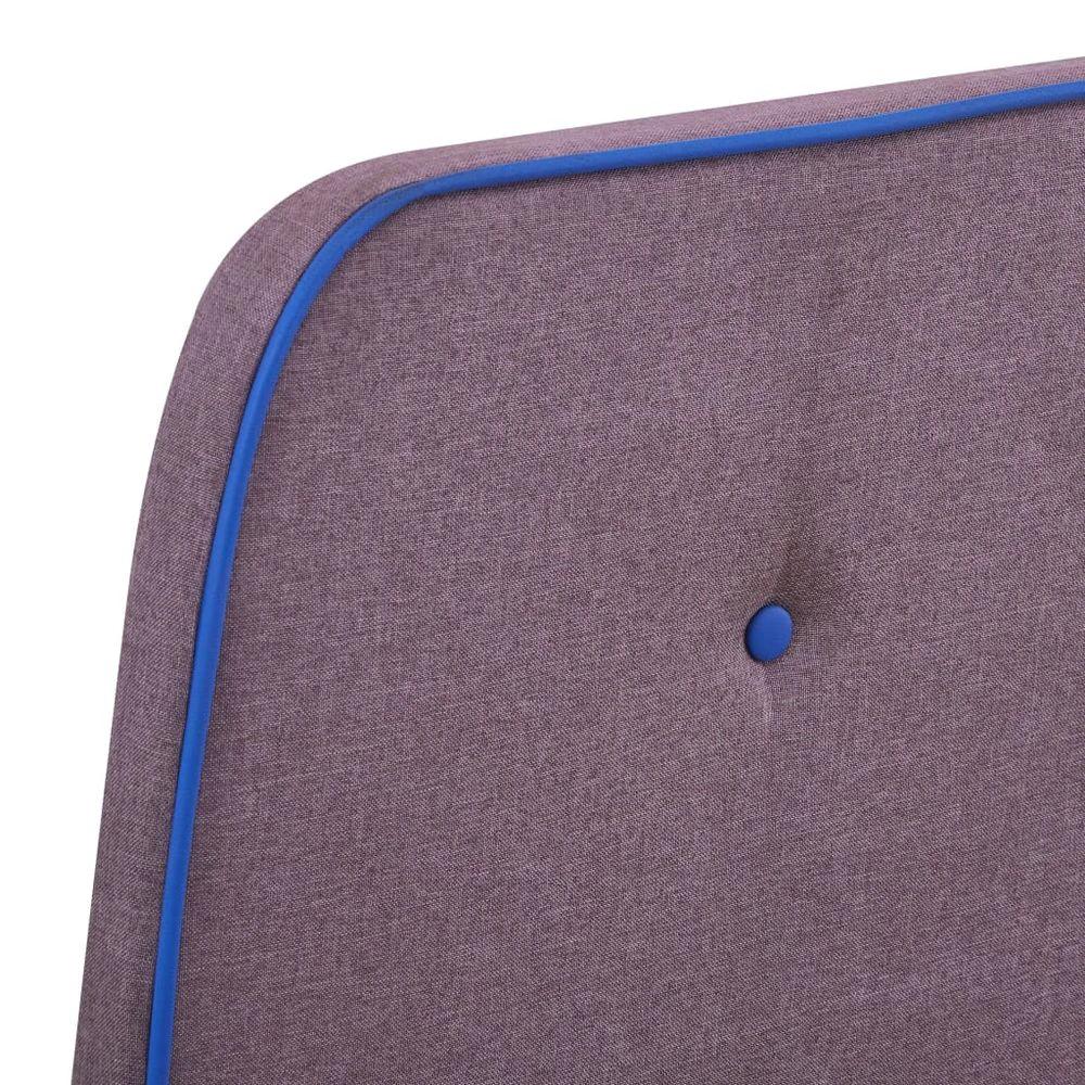 Bed Frame Taupe Fabric 90x190 cm vidaXL Single by vidaXL