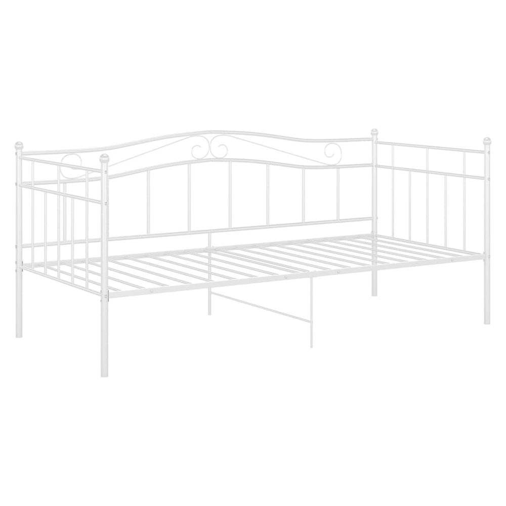 Sofa Bed Frame White vidaXL Metal 90x200 cm by vidaXL