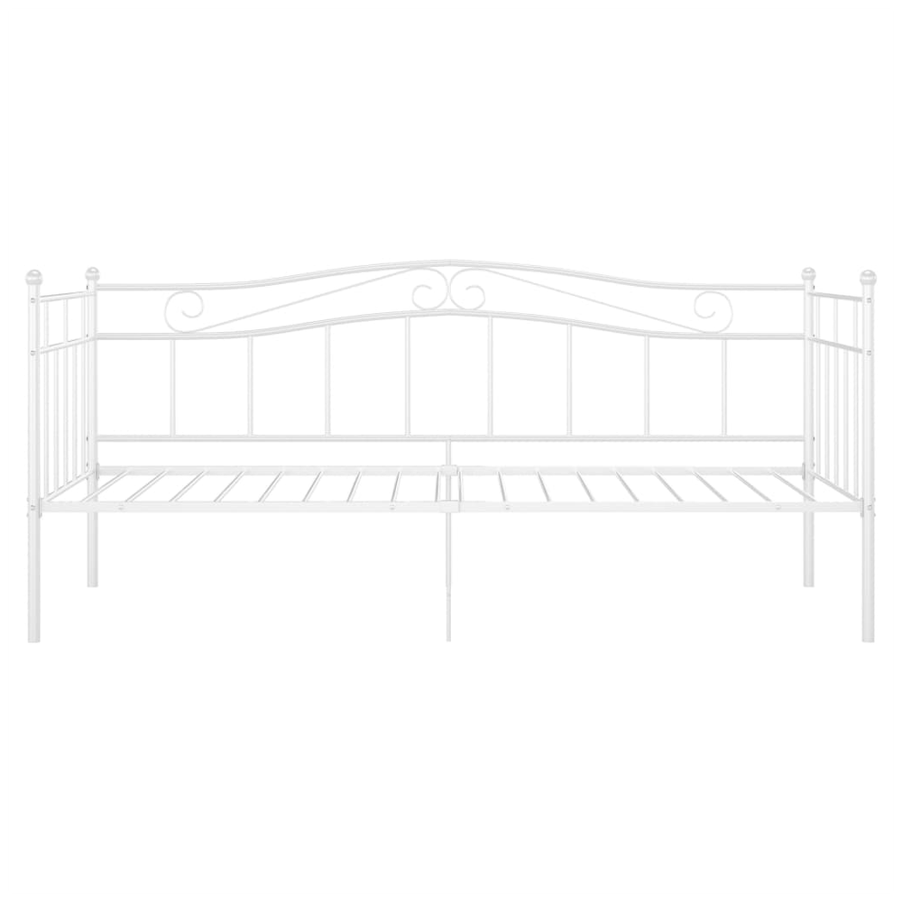 Sofa Bed Frame White vidaXL Metal 90x200 cm by vidaXL