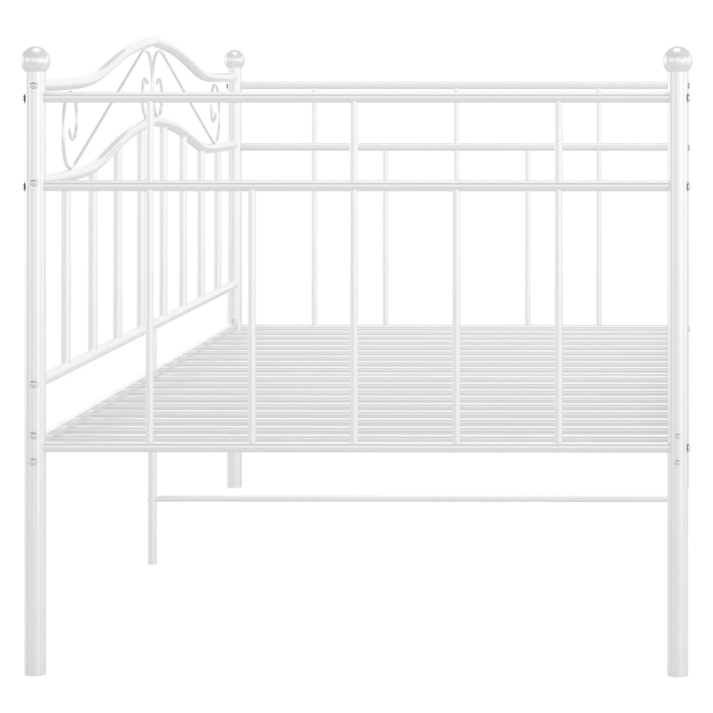 Sofa Bed Frame White vidaXL Metal 90x200 cm by vidaXL