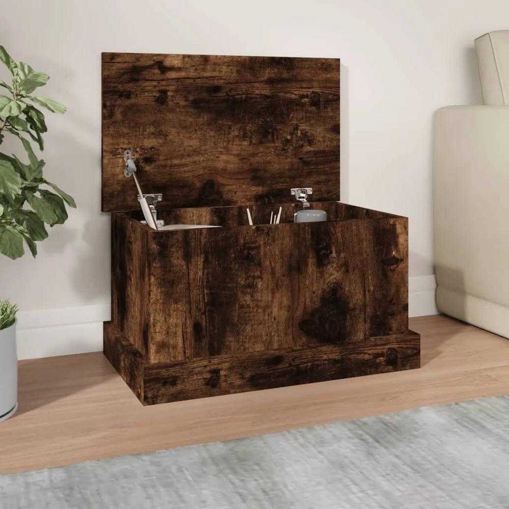 Storage Box White 50x30x28 cm vidaXL Engineered Wood - Storage Box from vidaXL