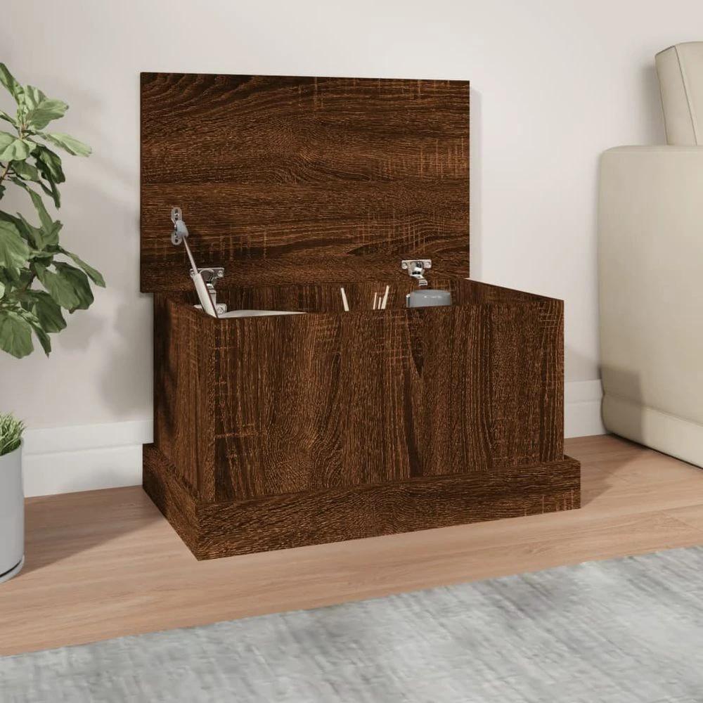 Storage Box White 50x30x28 cm vidaXL Engineered Wood - Storage Box from vidaXL