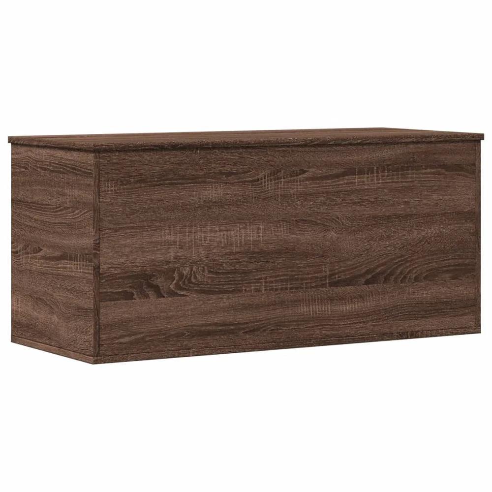 vidaXL Storage Box Brown Oak 100x42x46 cm vidaXL Engineered Wood - Uncategorized Storage Box