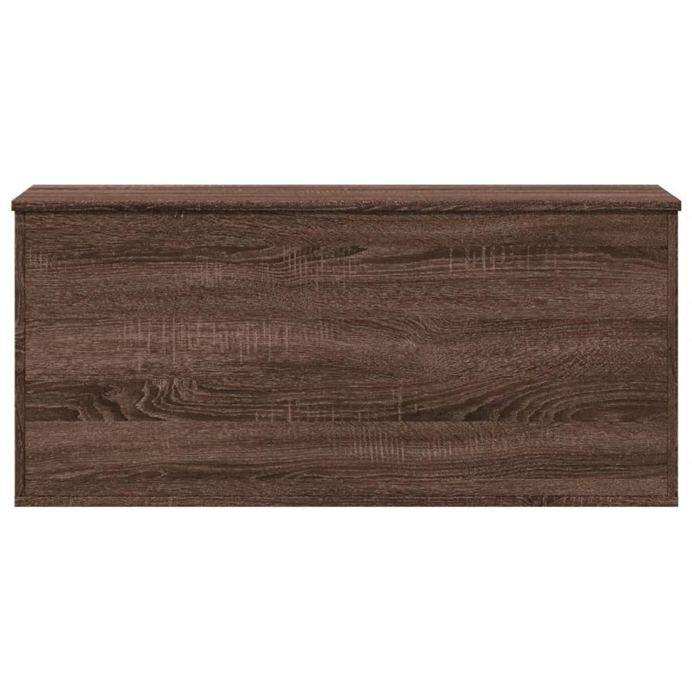 vidaXL Storage Box Brown Oak 100x42x46 cm vidaXL Engineered Wood - Uncategorized Storage Box