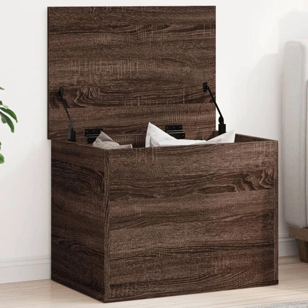 vidaXL Storage Box Brown Oak 60x42x46 cm vidaXL Engineered Wood - Uncategorized Storage Box