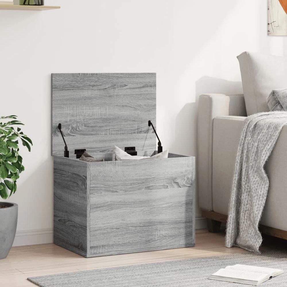 Storage Box Grey Sonoma 60x42x46 cm vidaXL Engineered Wood by vidaXL