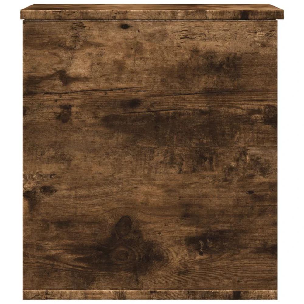 Storage Box Smoked Oak 40x42x46 cm vidaXL Engineered Wood by vidaXL