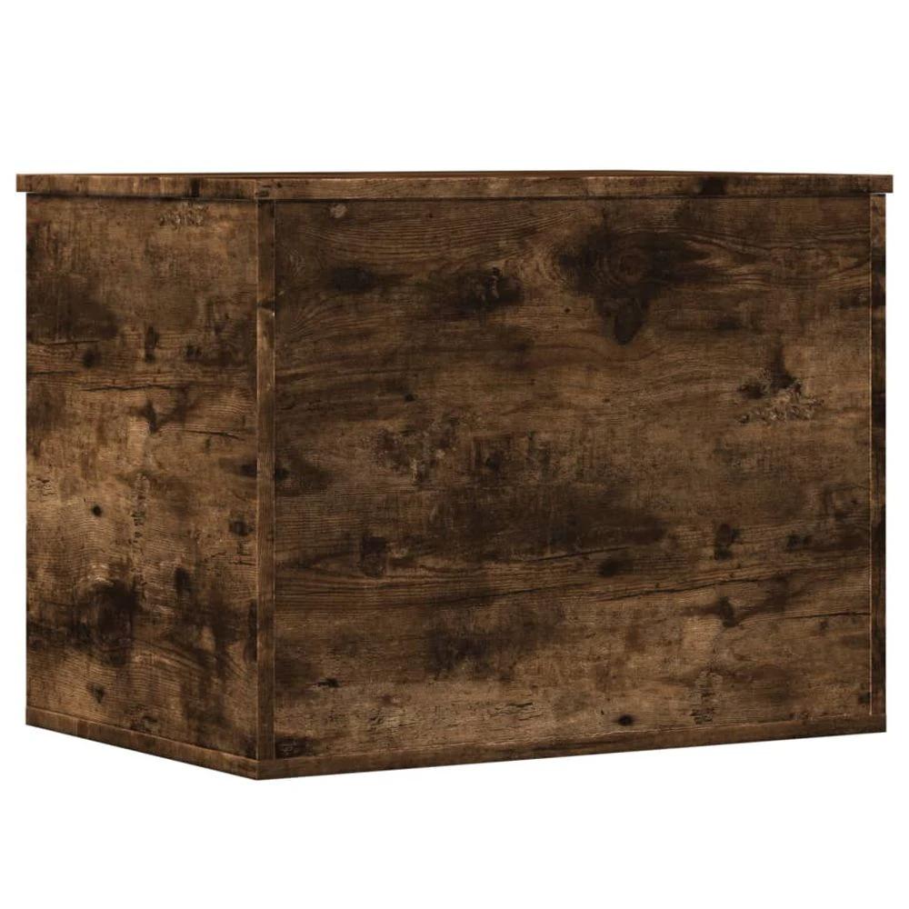 Storage Box Smoked Oak 60x42x46 cm vidaXL Engineered Wood by vidaXL