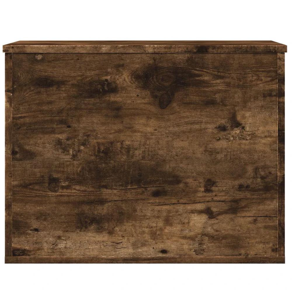 Storage Box Smoked Oak 60x42x46 cm vidaXL Engineered Wood by vidaXL