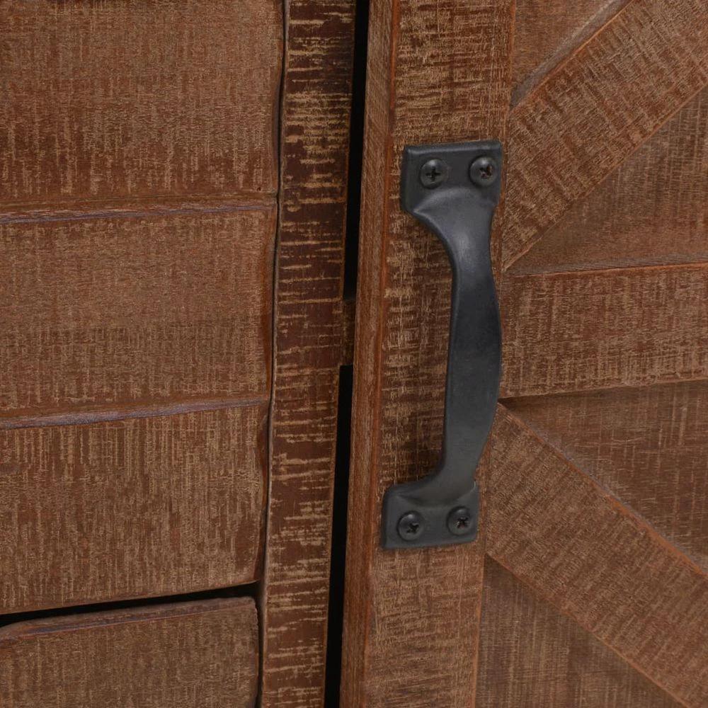 vidaXL Storage Cabinet Solid Fir Wood vidaXL 64x33.5x75 cm Brown - Uncategorized Storage Box