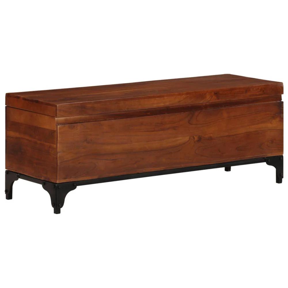 vidaXL Storage Trunk 110x35x41 cm vidaXL Solid Acacia Wood - Uncategorized Storage Box