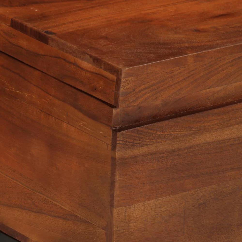 Storage Trunk 110x35x41 cm vidaXL Solid Acacia Wood by vidaXL