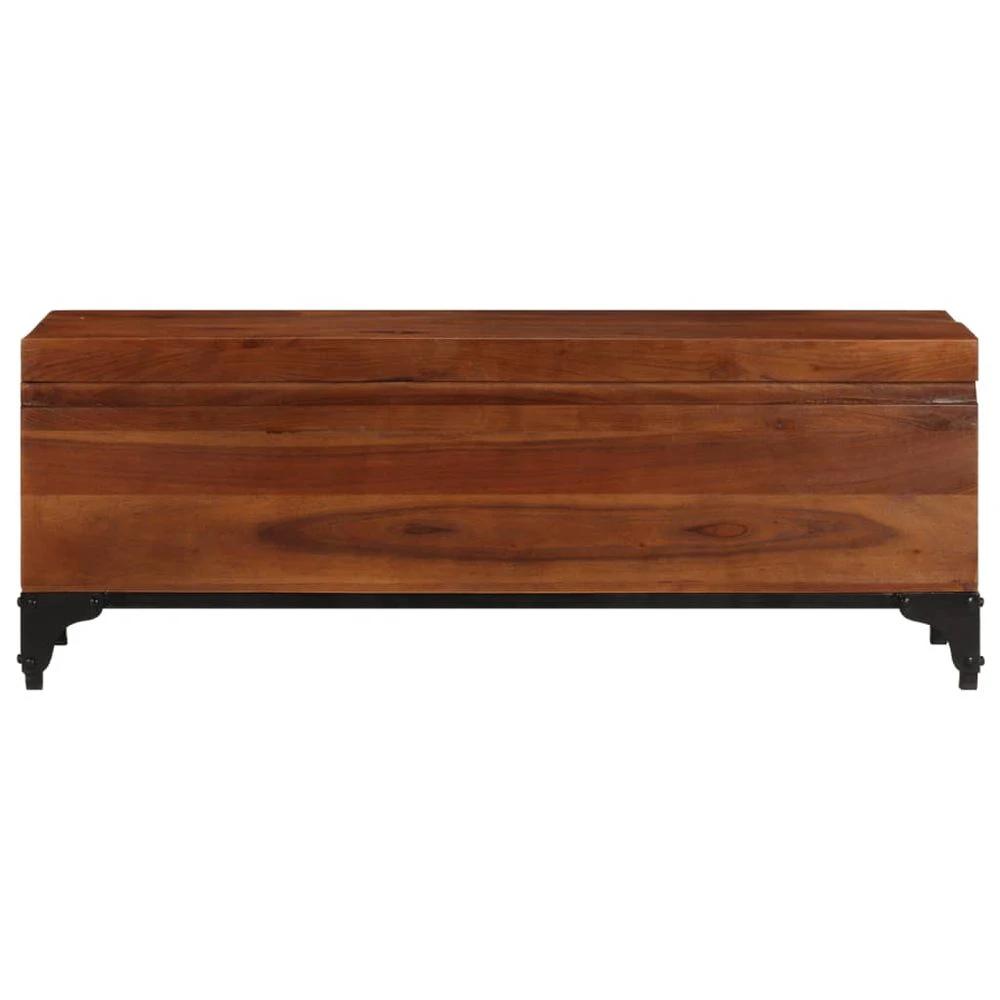 Storage Trunk 110x35x41 cm vidaXL Solid Acacia Wood by vidaXL