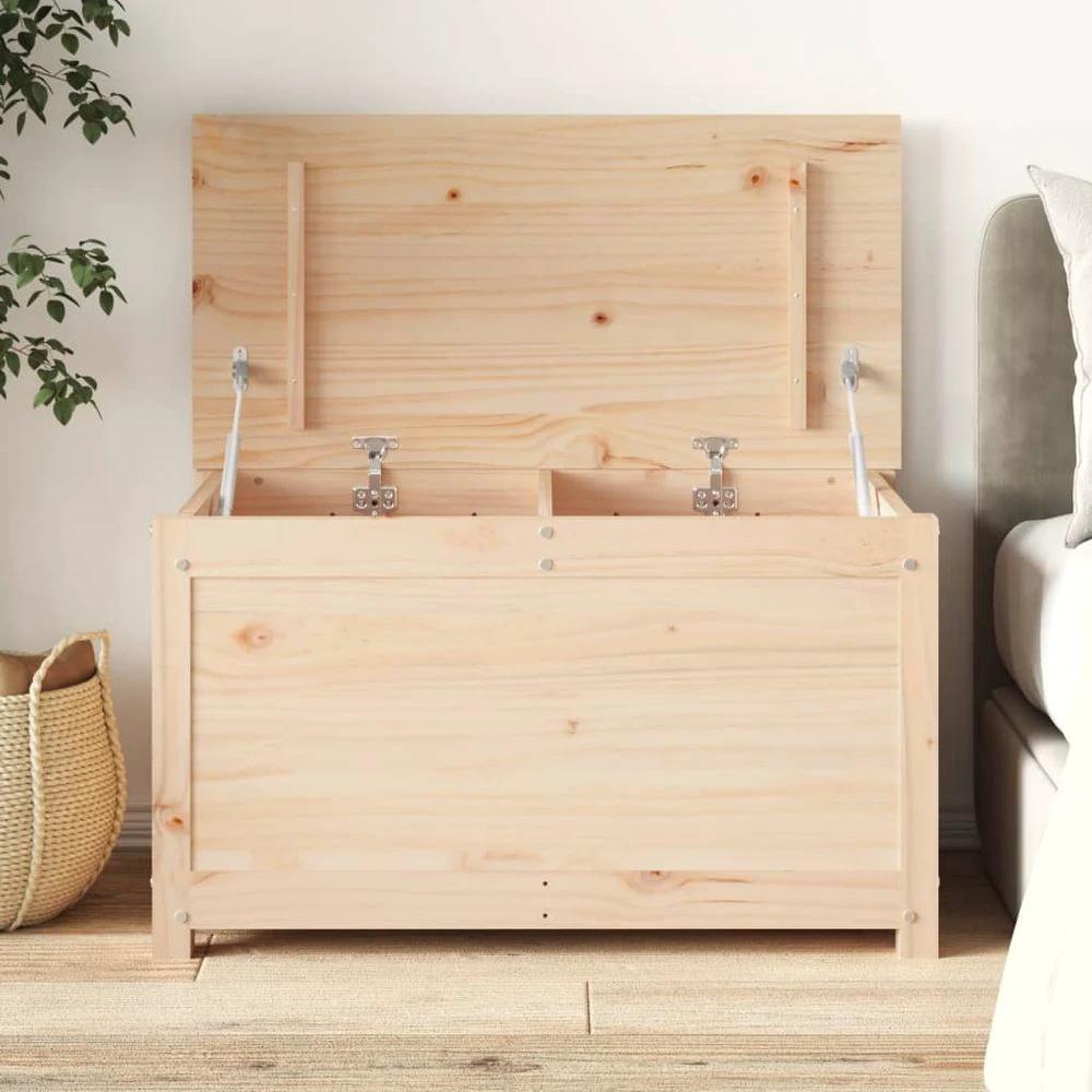 vidaXL Storage Box 80x40x45.5 cm vidaXL Solid Wood Pine - Uncategorized Storage Box