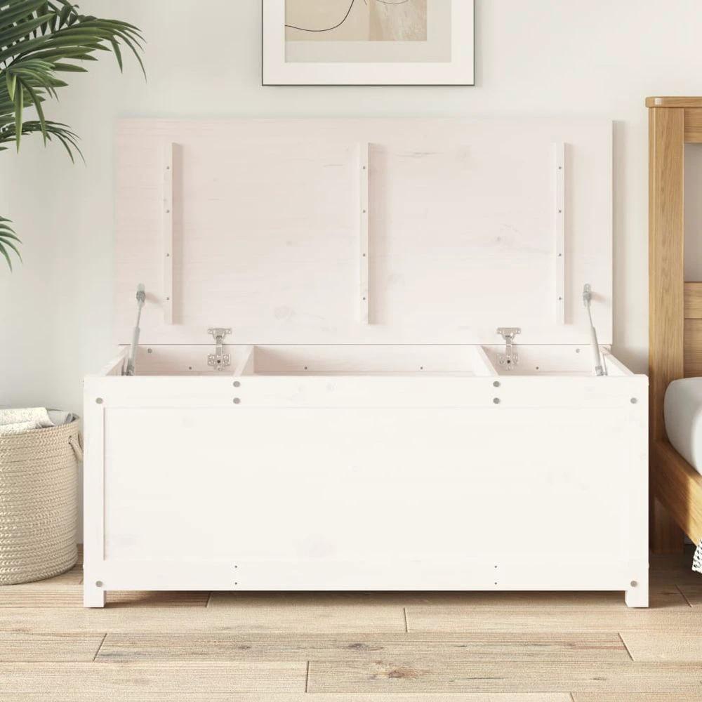 Storage Box 80x40x45.5 cm vidaXL Solid Wood Pine by vidaXL