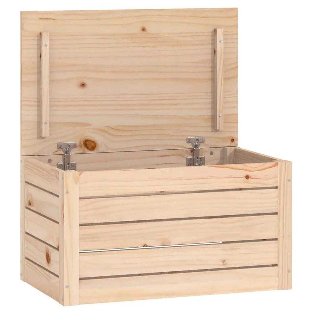 vidaXL Storage Box 59.5x36.5x33 cm vidaXL Solid Wood Pine - Uncategorized Storage Box
