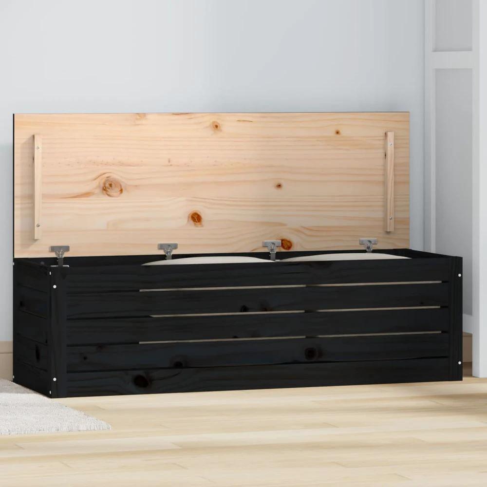 Storage Box 59.5x36.5x33 cm vidaXL Solid Wood Pine by vidaXL