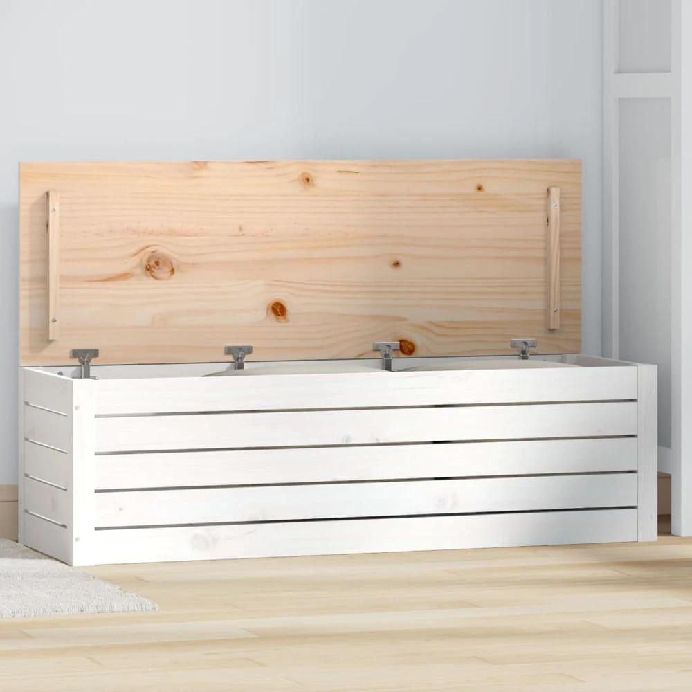 Storage Box 59.5x36.5x33 cm vidaXL Solid Wood Pine by vidaXL