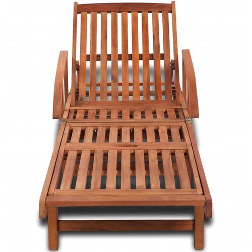 vidaXL Sun Lounger Solid Acacia Wood by vidaXL
