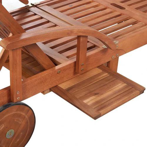 vidaXL Sun Lounger Solid Acacia Wood by vidaXL